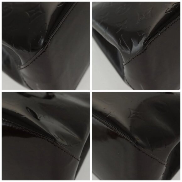 LOUIS VUITTON Monogram Vernis Wilshire PM Hand Bag Amarante - Picture 15 of 15